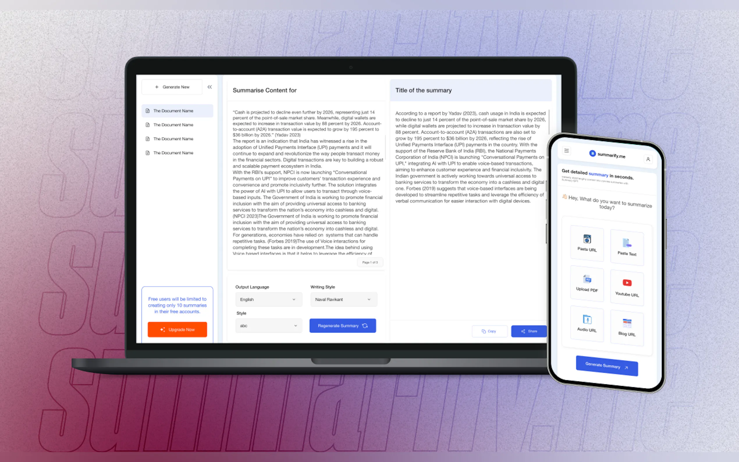 Summarify.me gallery image