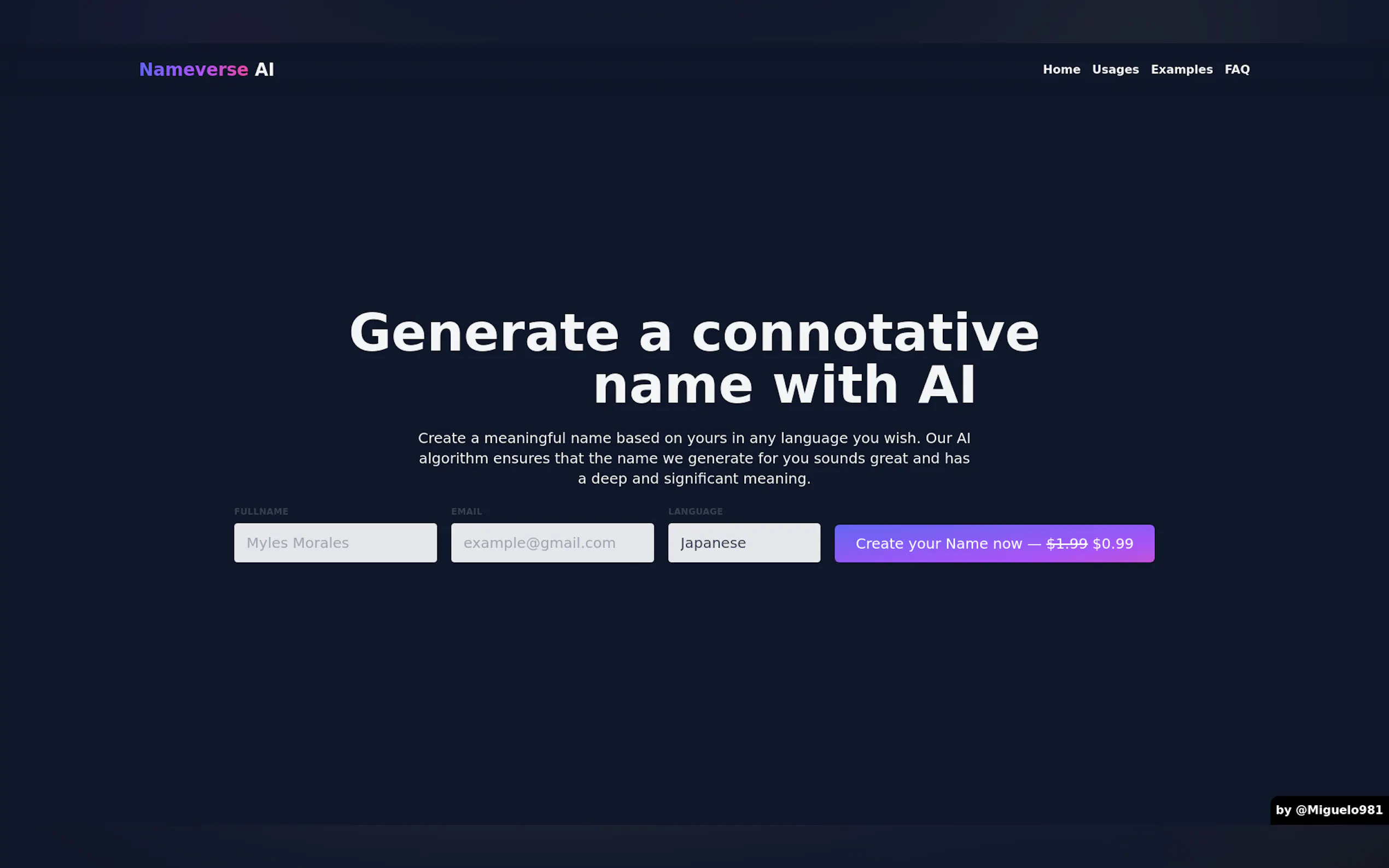 Nameverse AI gallery image