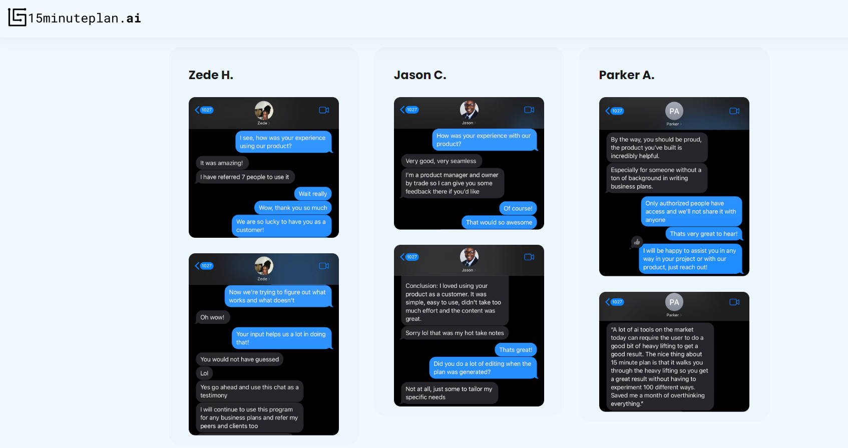 15minuteplan.ai gallery image