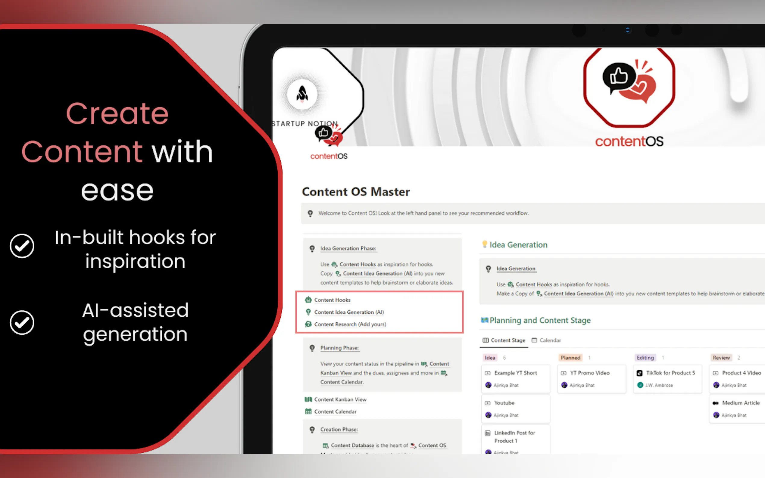 ContentOS with Notion AI gallery image