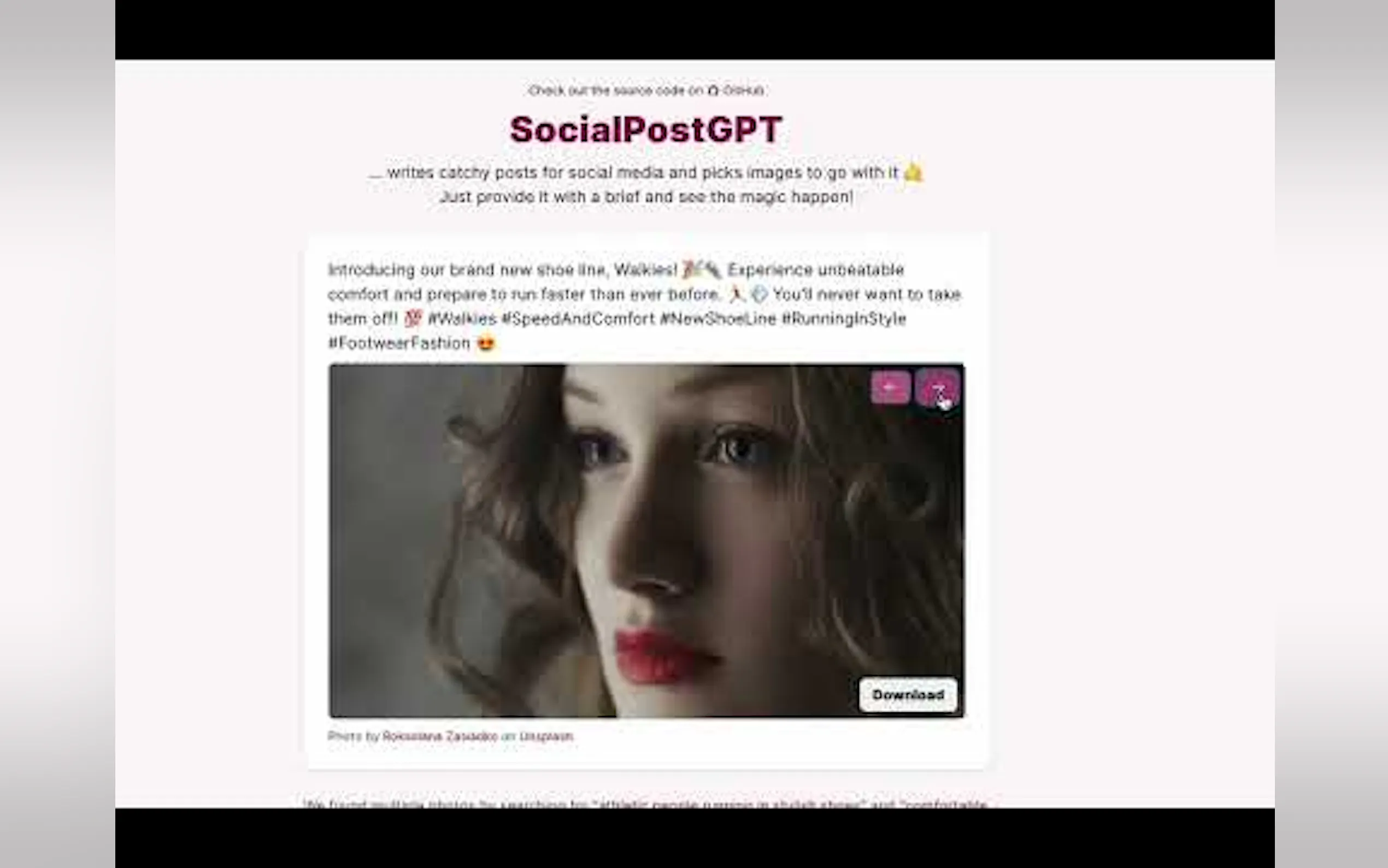 SocialPostGPT gallery image