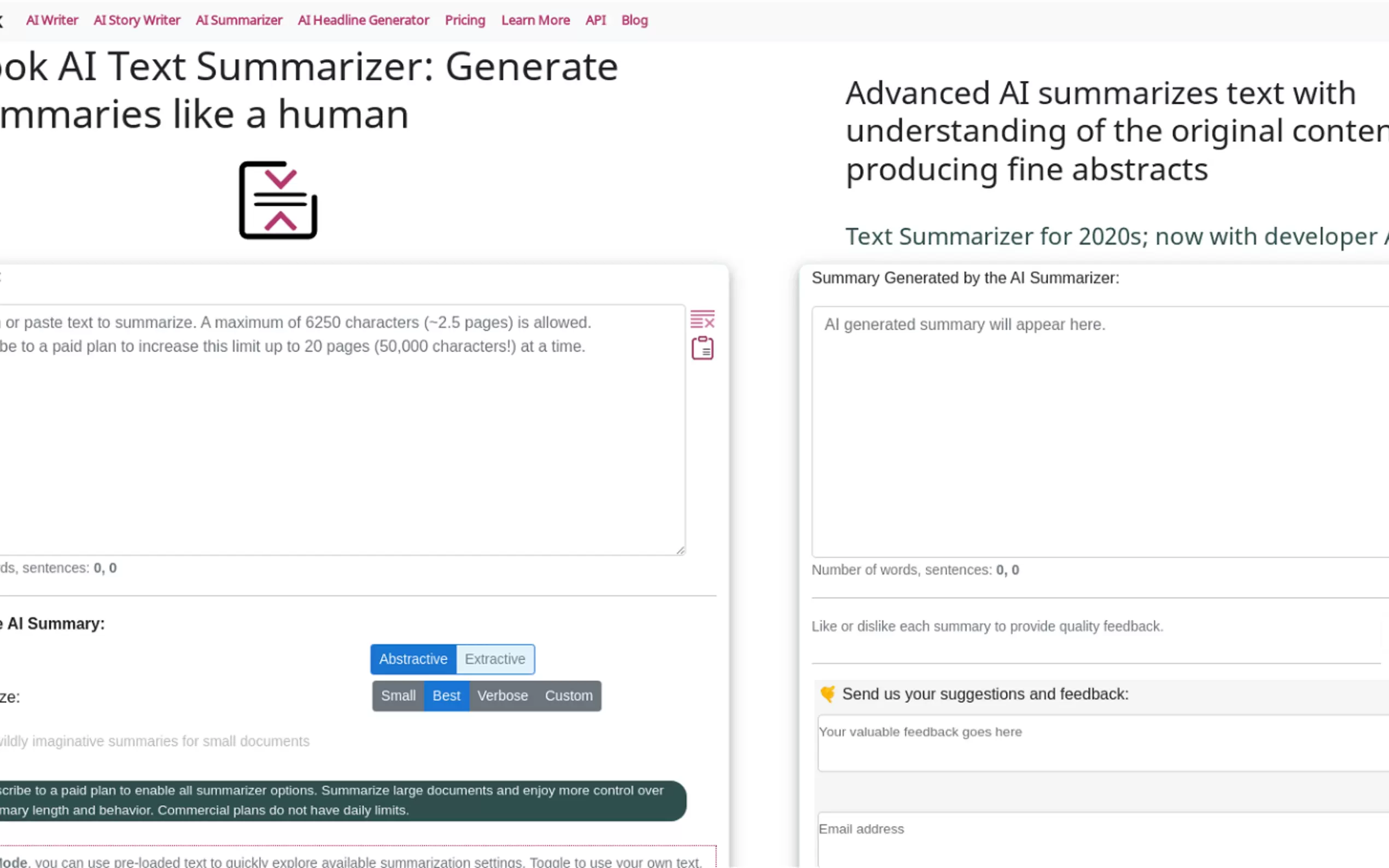 Sassbook AI Summarizer gallery image