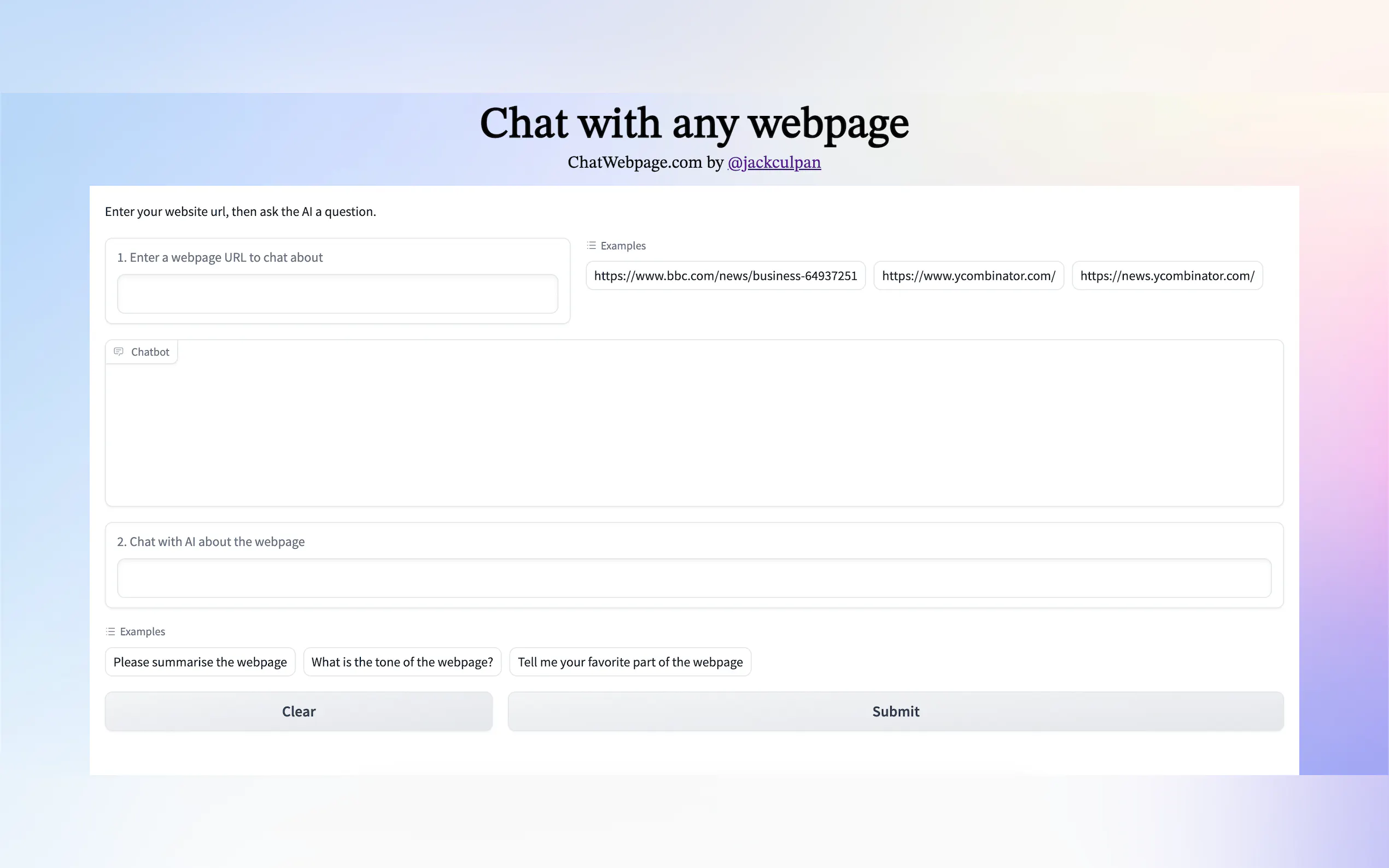 Chat with any webpage gallery image