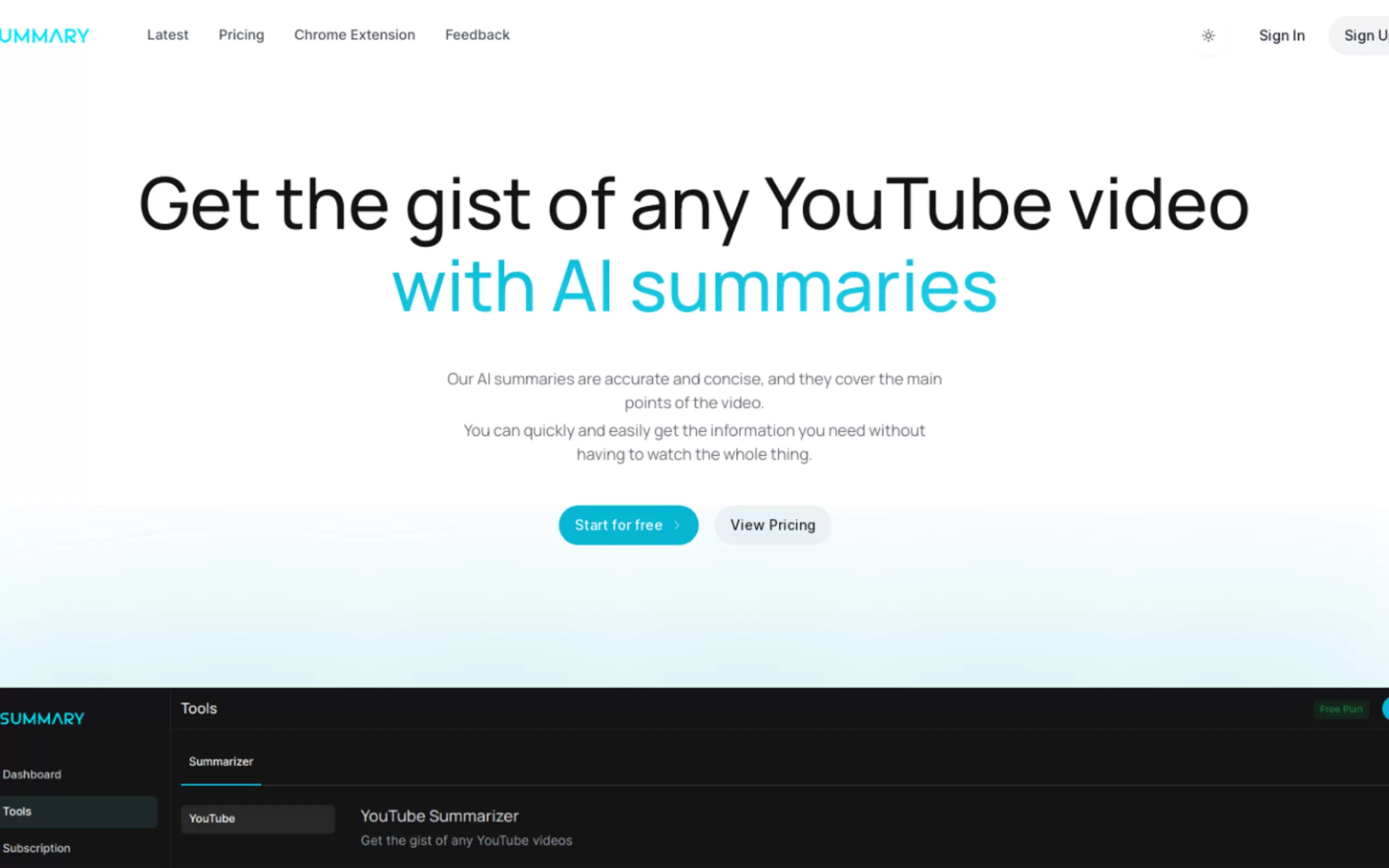 YTSummary gallery image