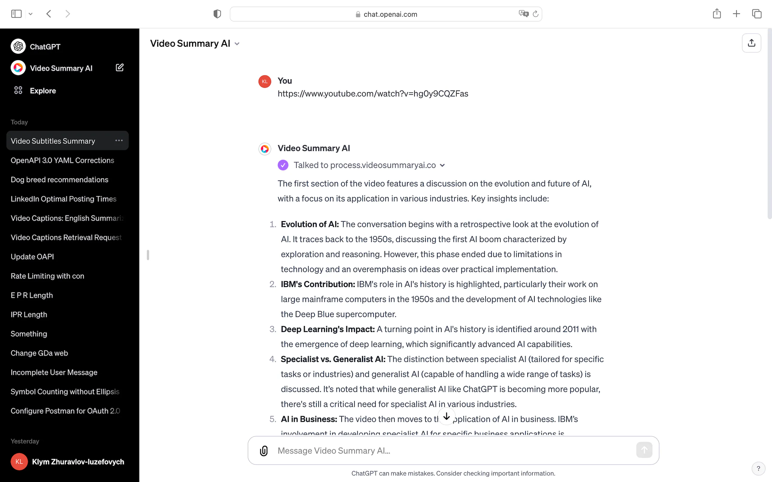 Video Summary AI gallery image