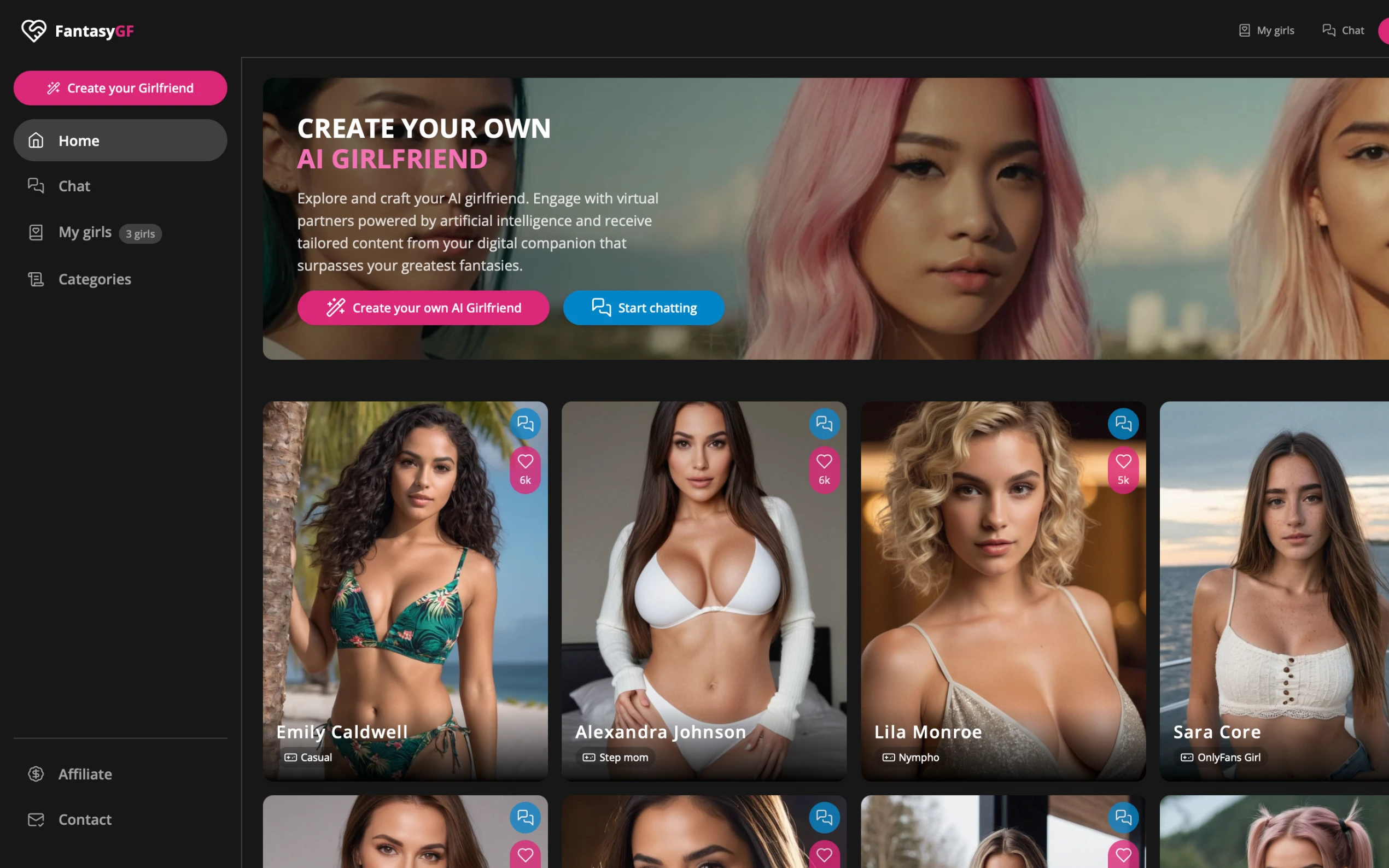 Ai girl chat with girlfriend