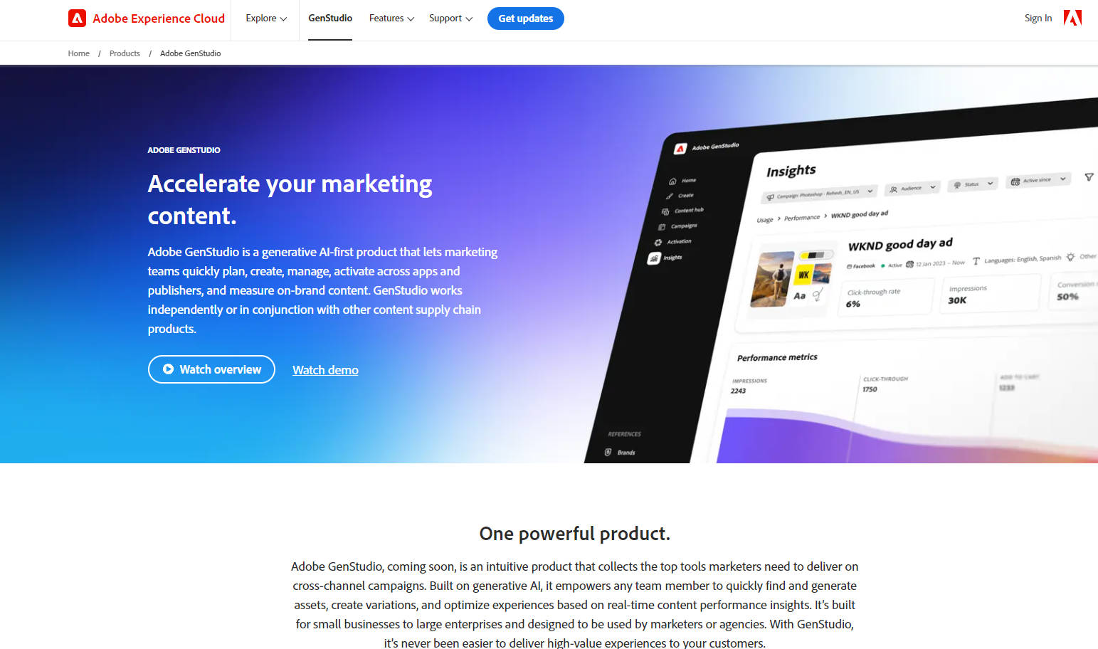 Adobe GenStudio gallery image