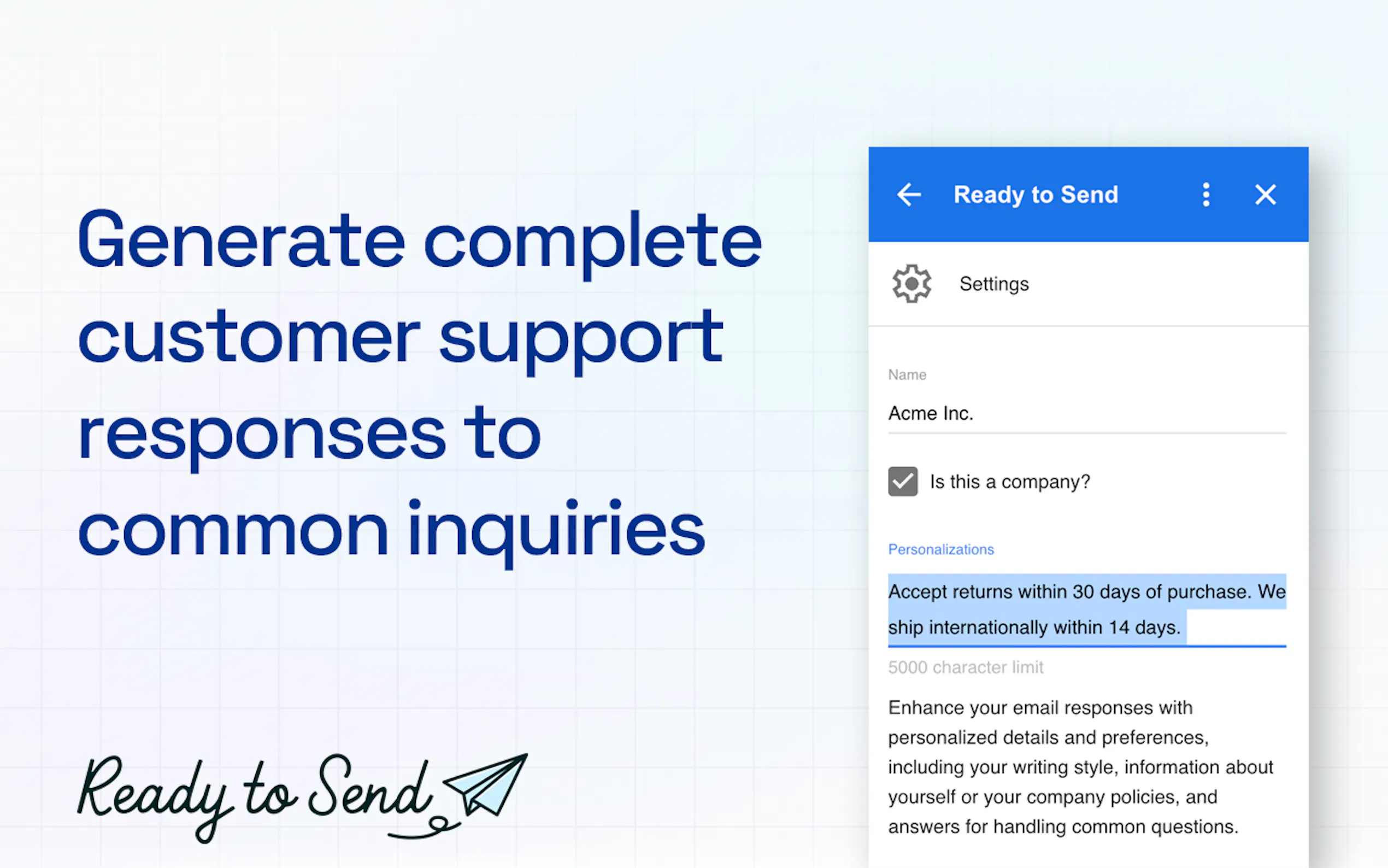 Ready to Send gallery image