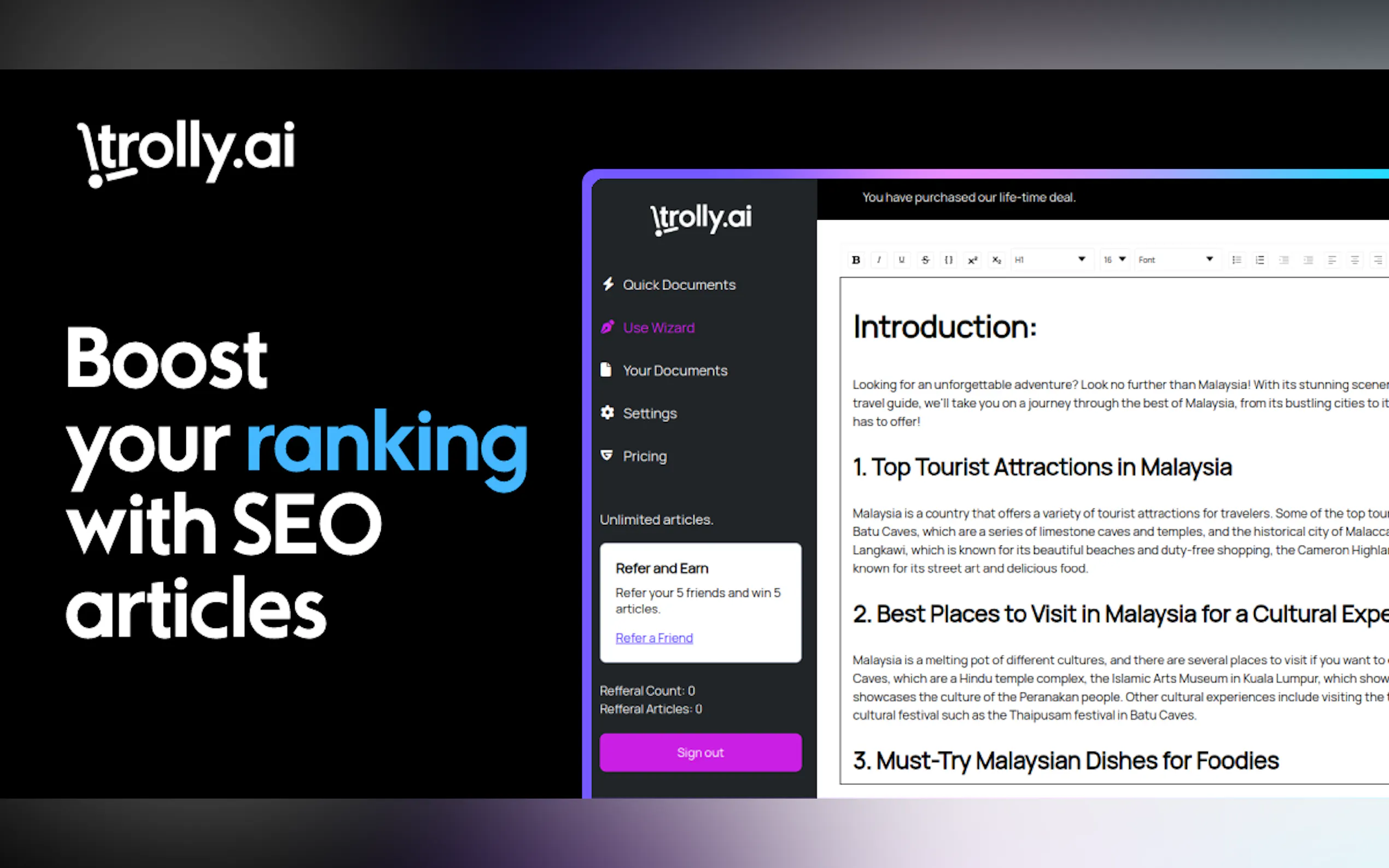 Trolly.ai gallery image