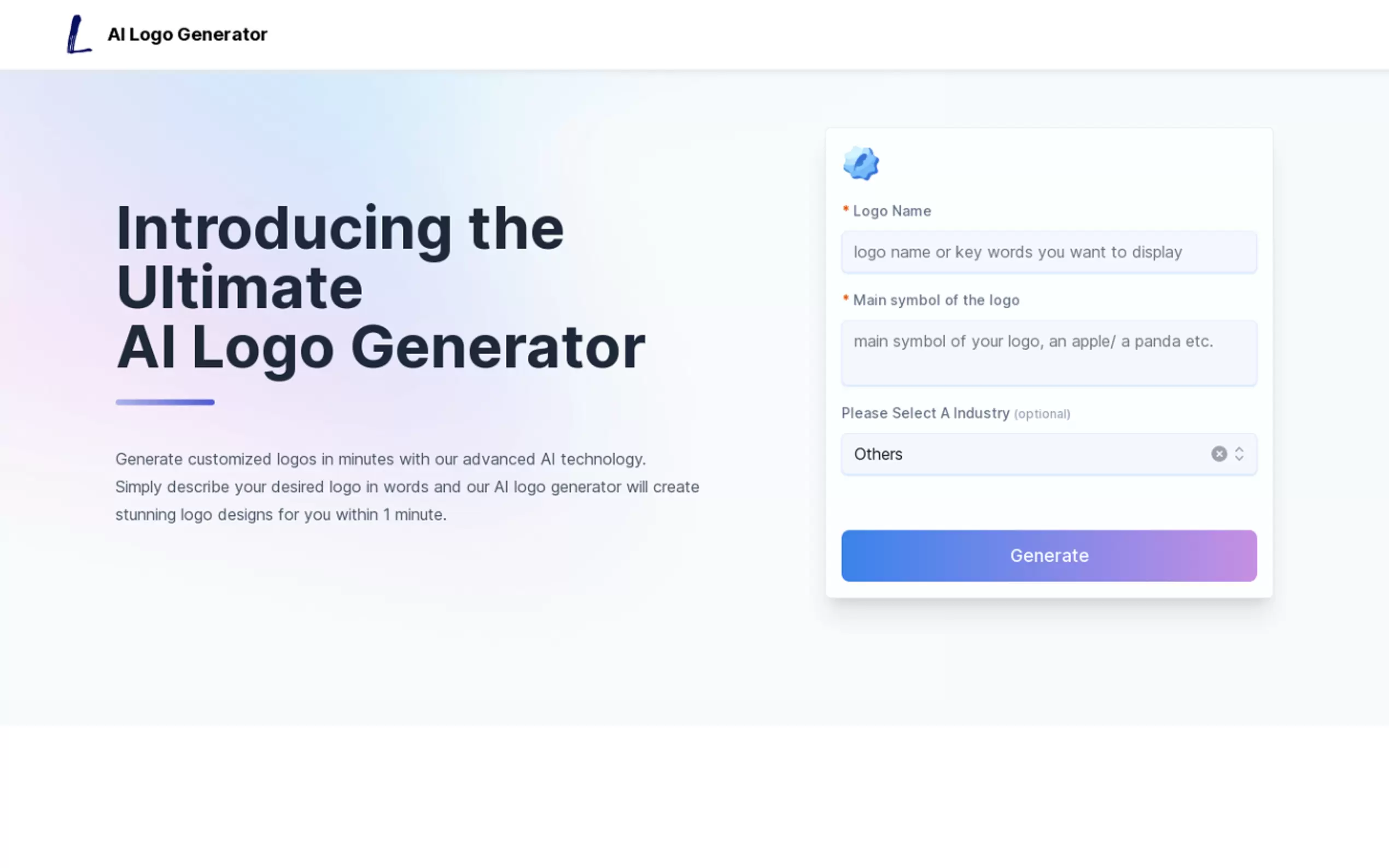 AI Logo Generator gallery image
