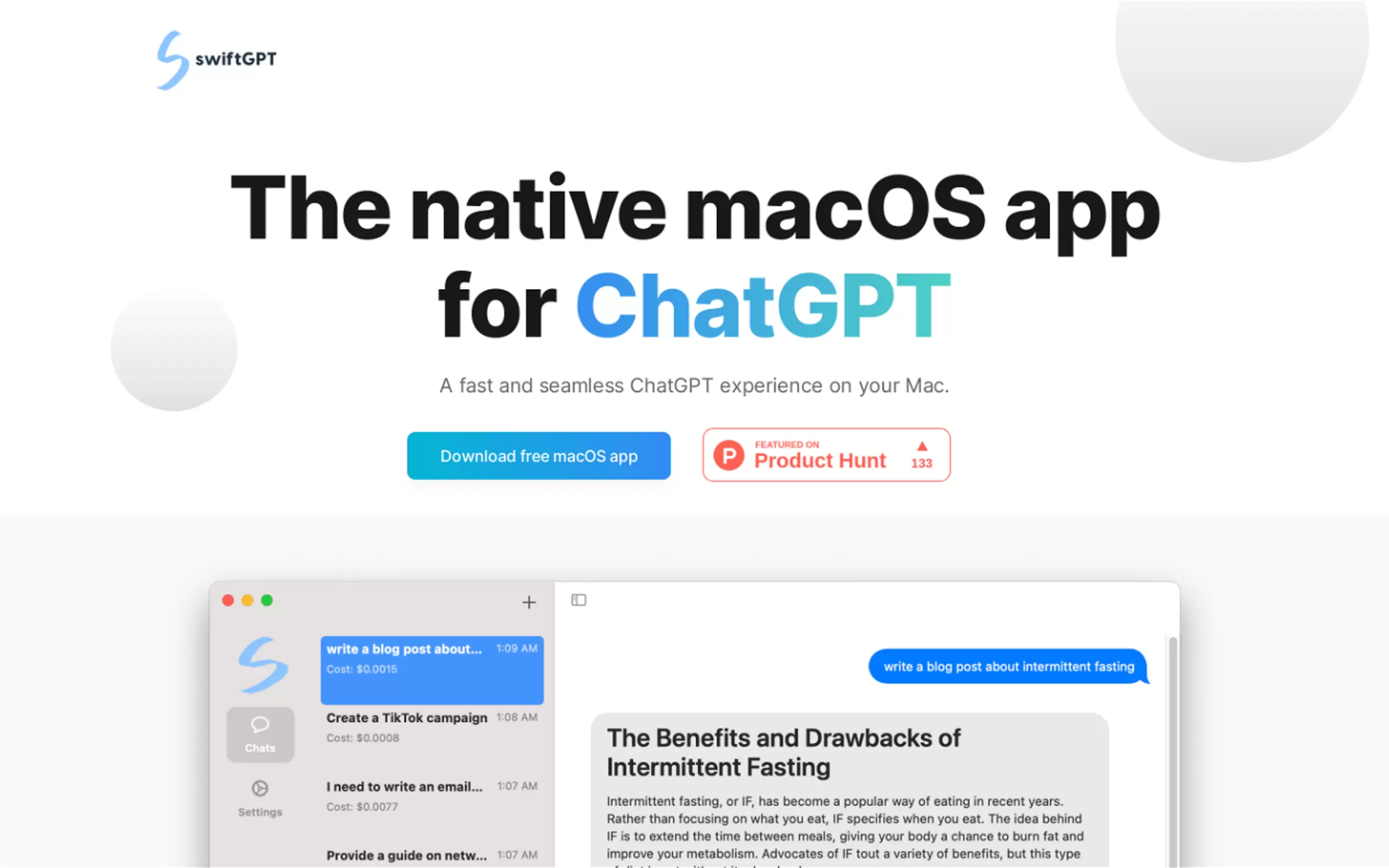 SwiftGPT gallery image