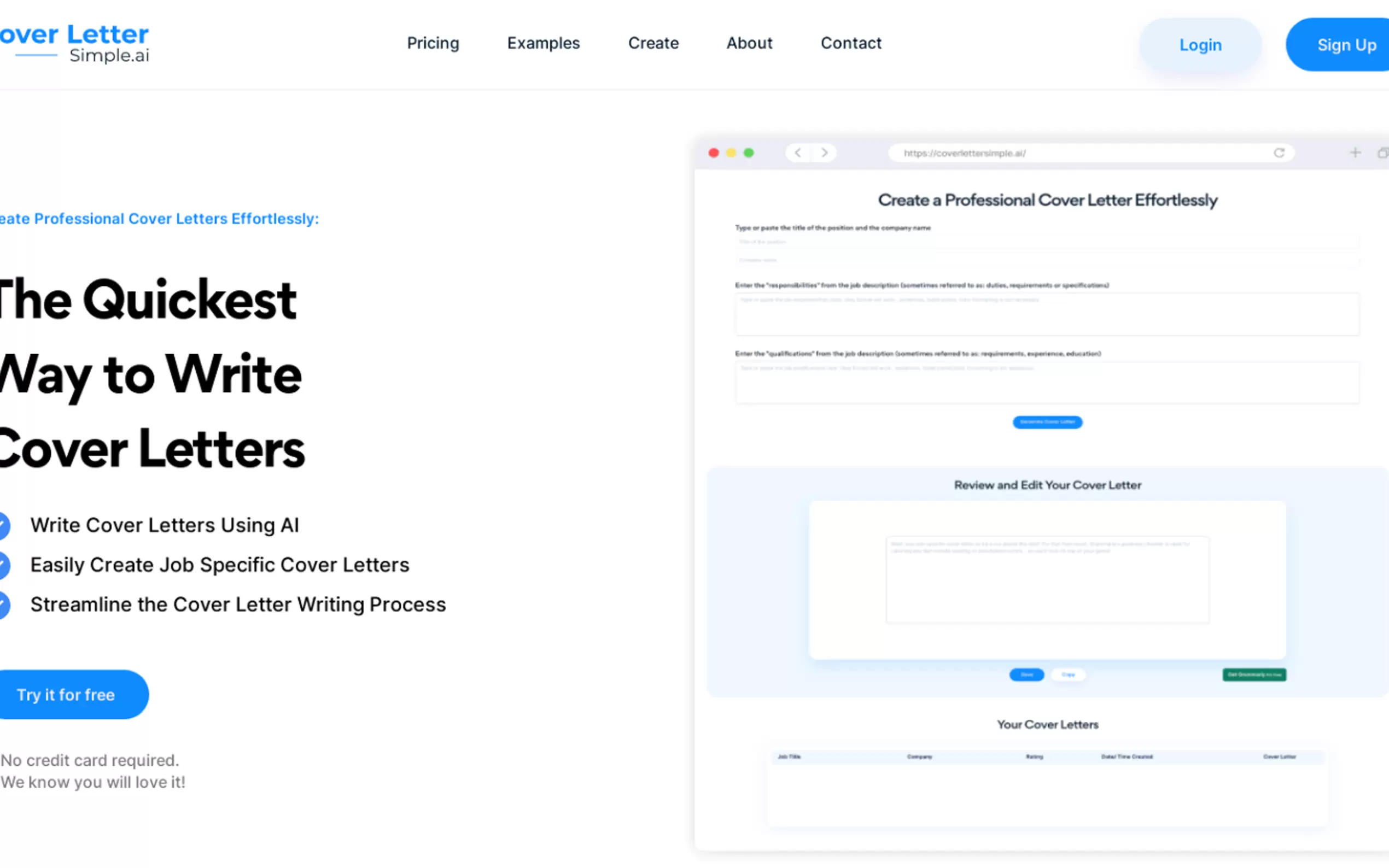 CoverLetterSimple.ai gallery image