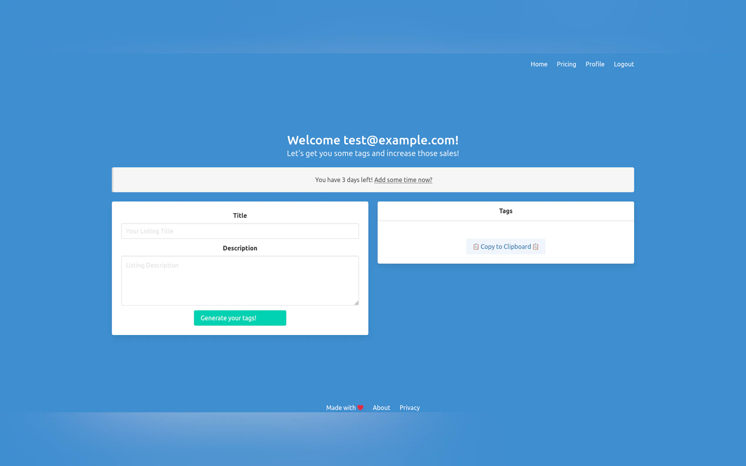 Etsy AI Tag Generator gallery image