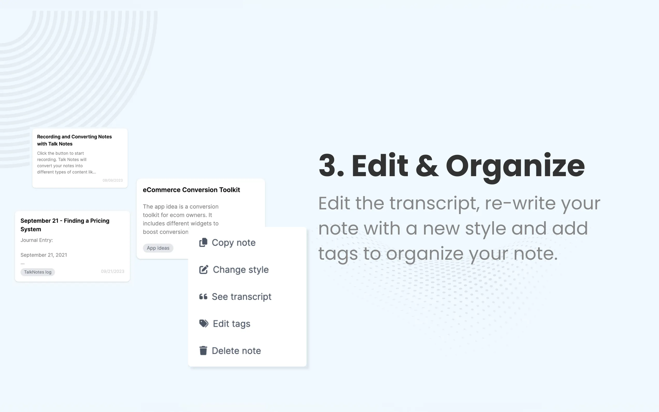 TalkNotes gallery image