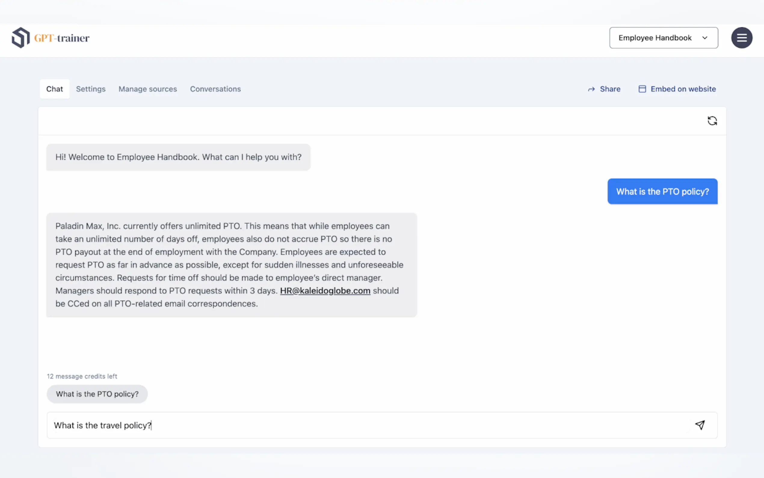 GPT-trainer gallery image