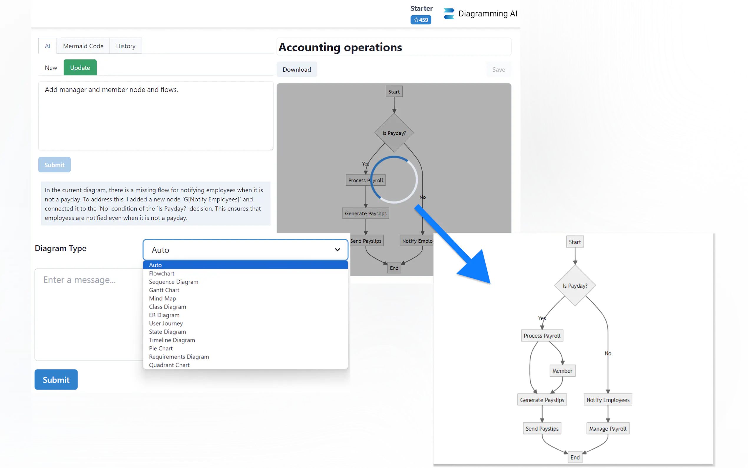 Diagramming AI gallery image
