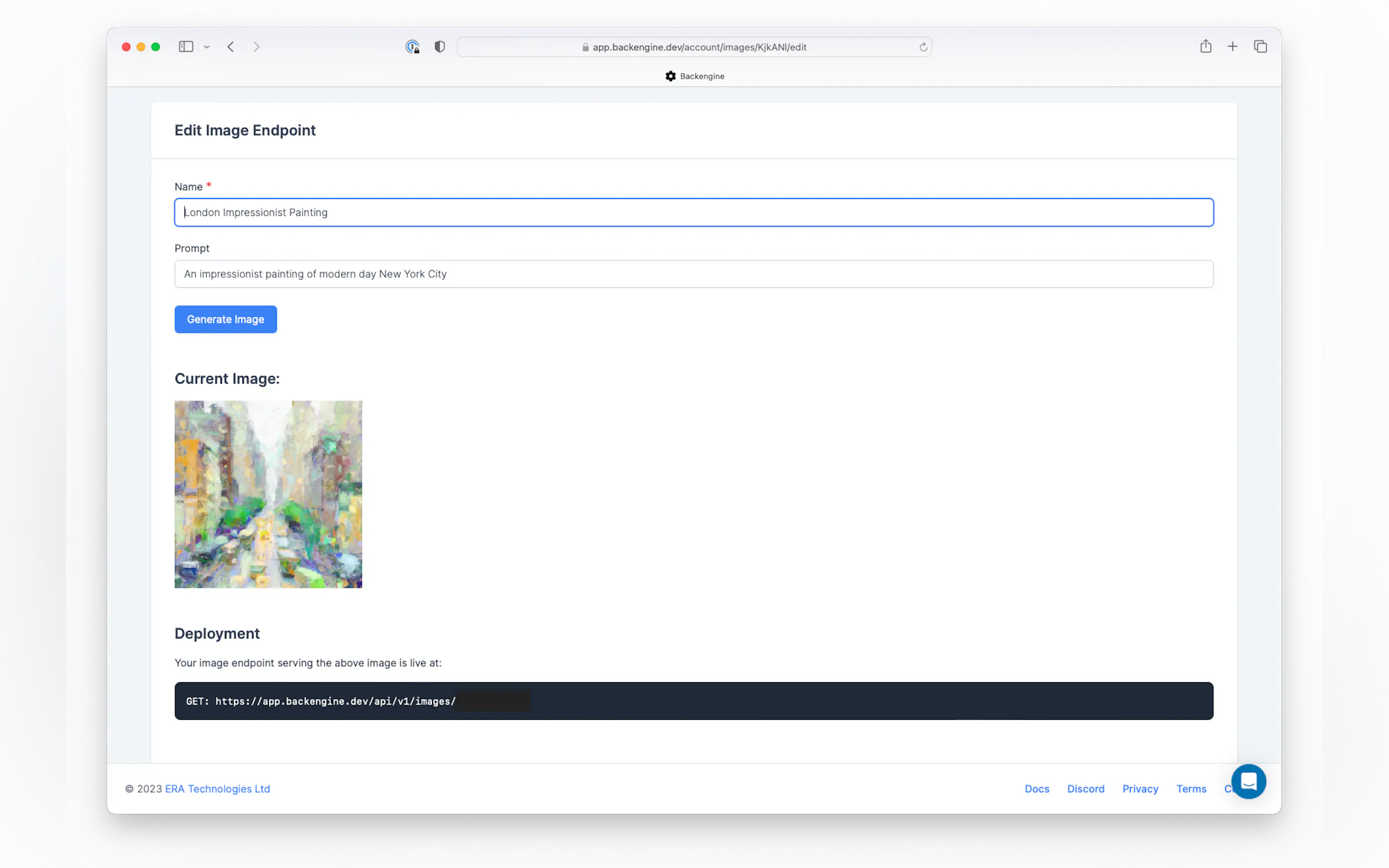 Backengine gallery image