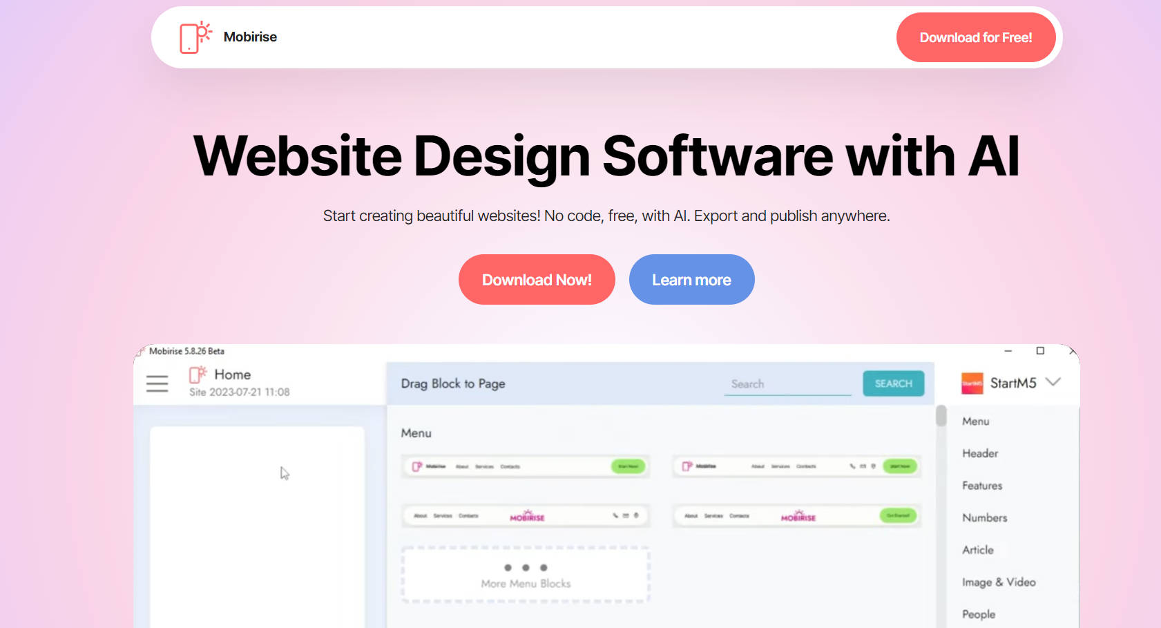 Mobirise Website Builder gallery image
