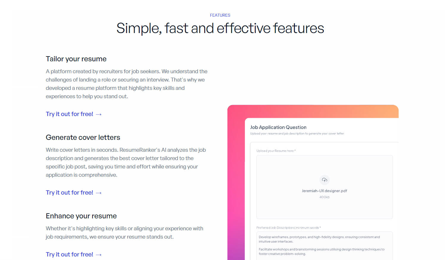 ResumeRanker gallery image