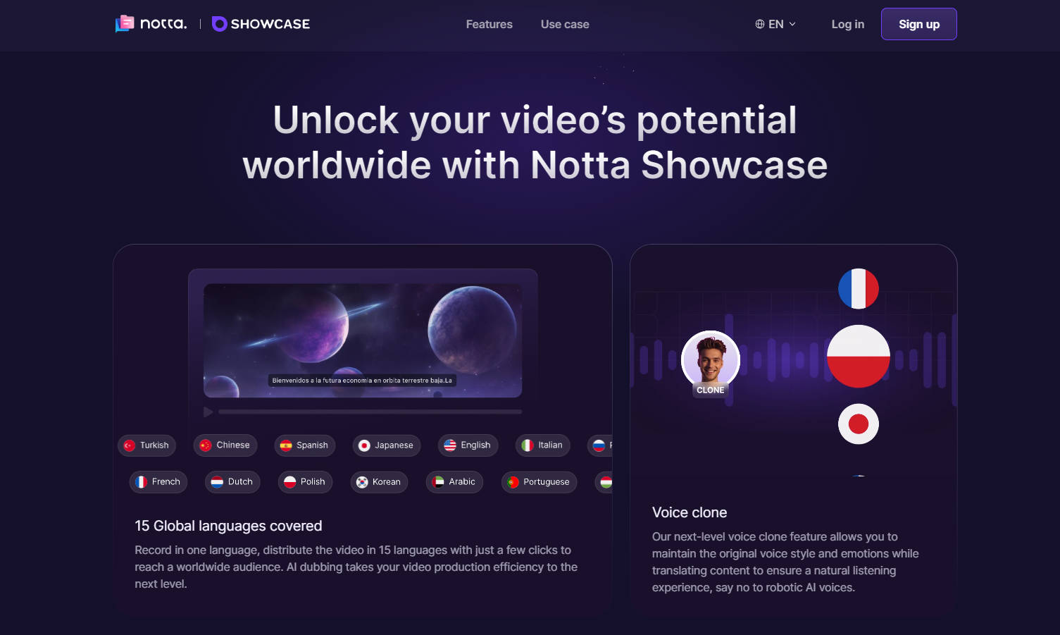 Notta Showcase gallery image