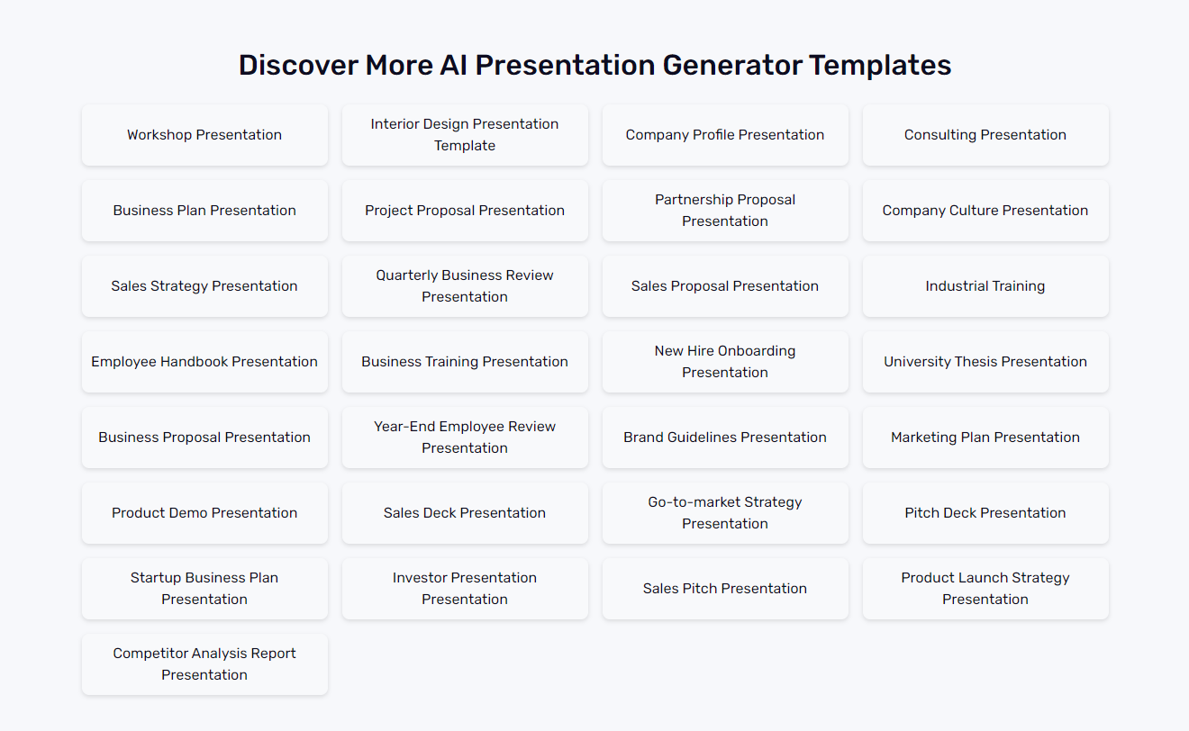 Simplifies's AI Presentation Maker gallery image