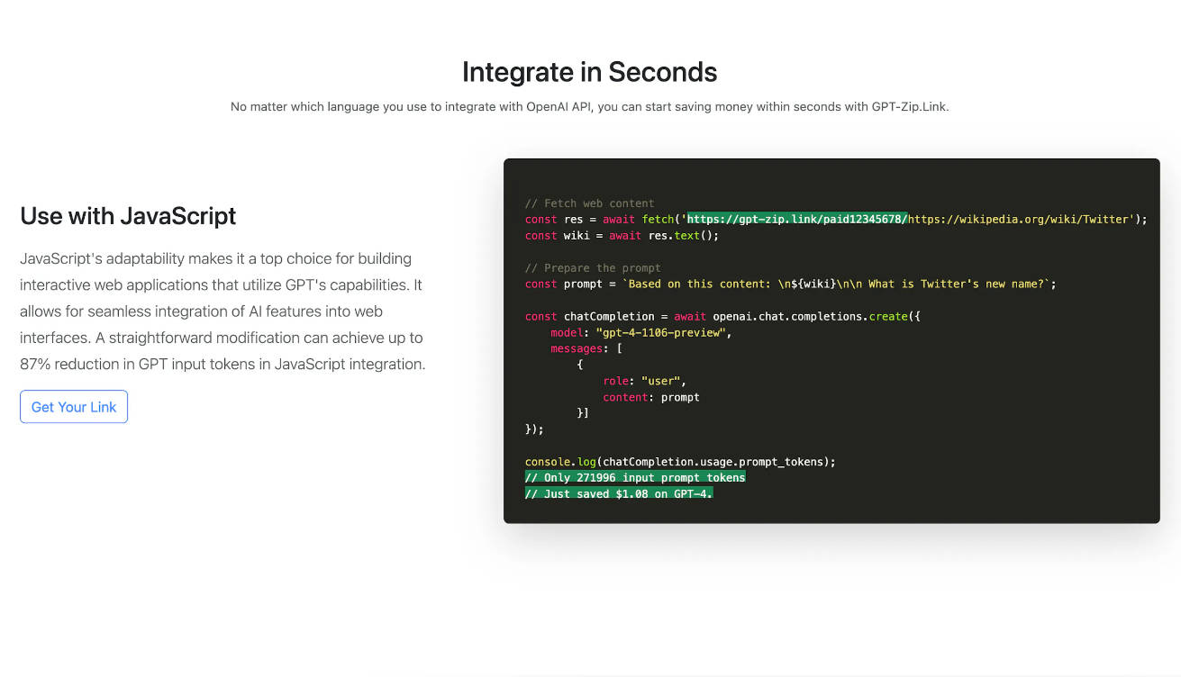 GPT-Zip.Link gallery image