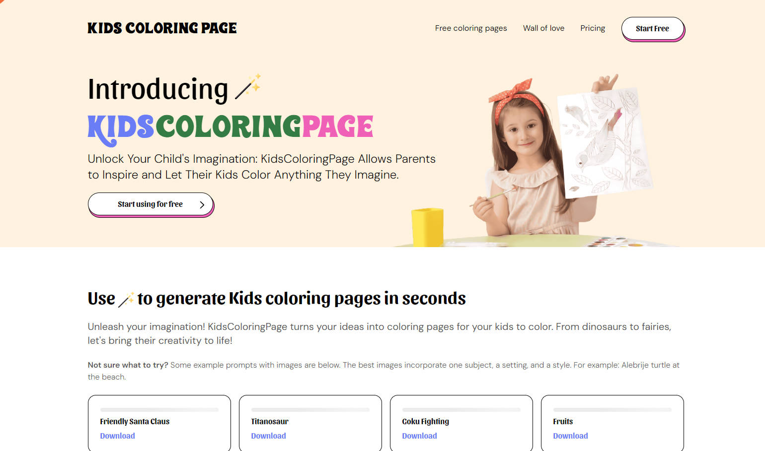 KidsColoringPage gallery image