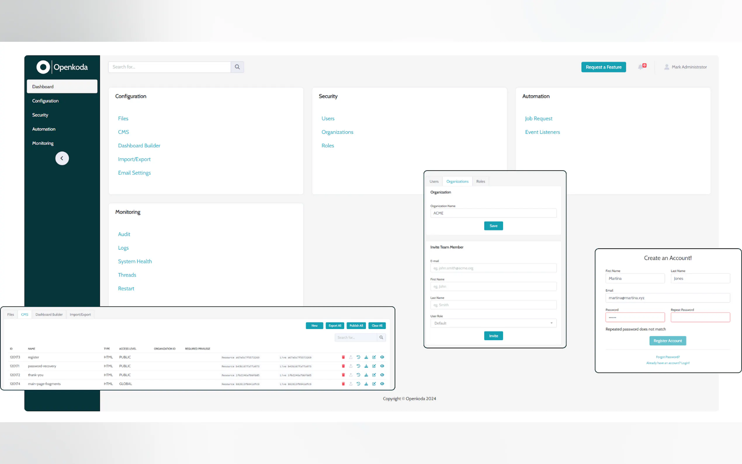 Openkoda gallery image