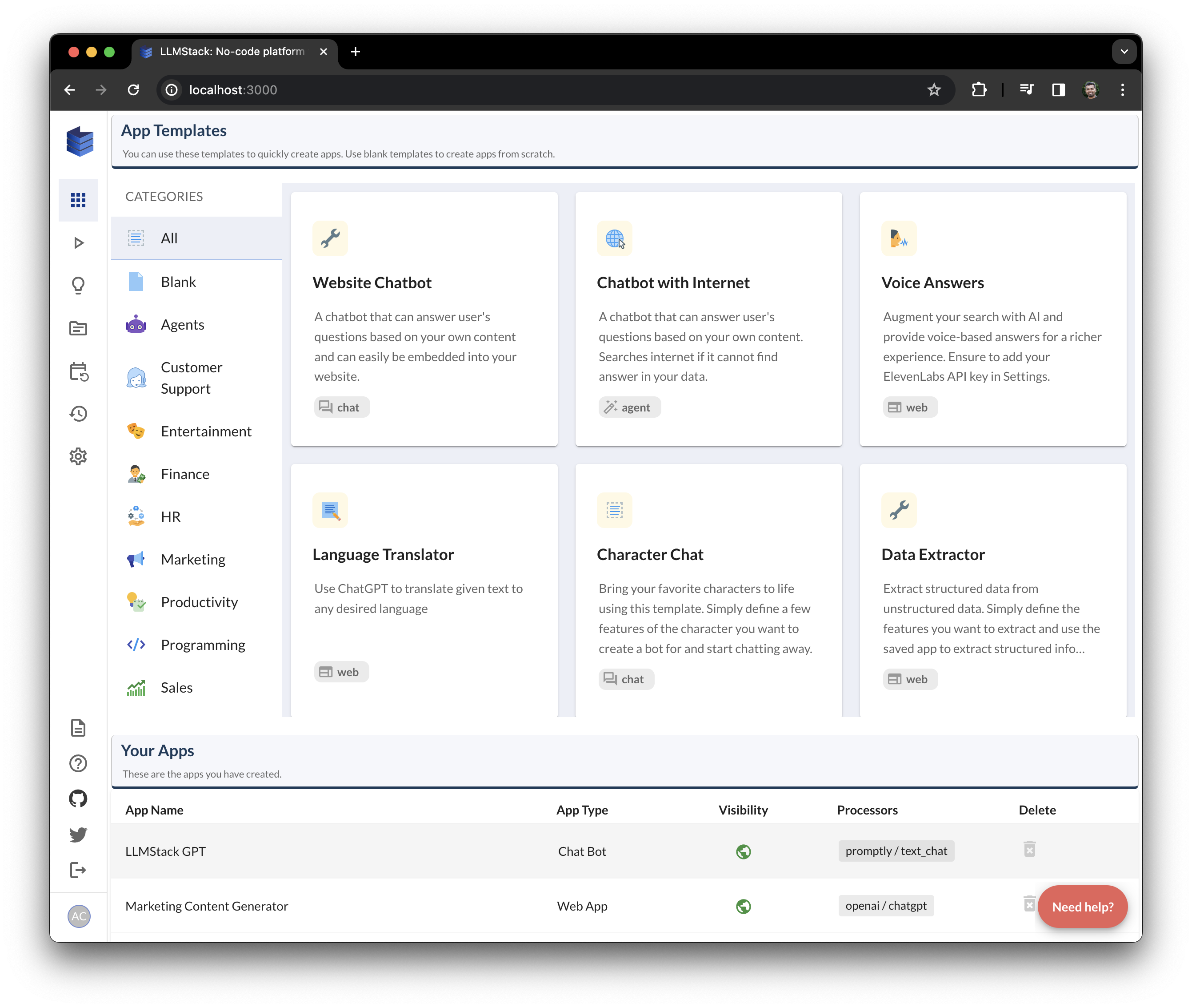 LLMStack gallery image