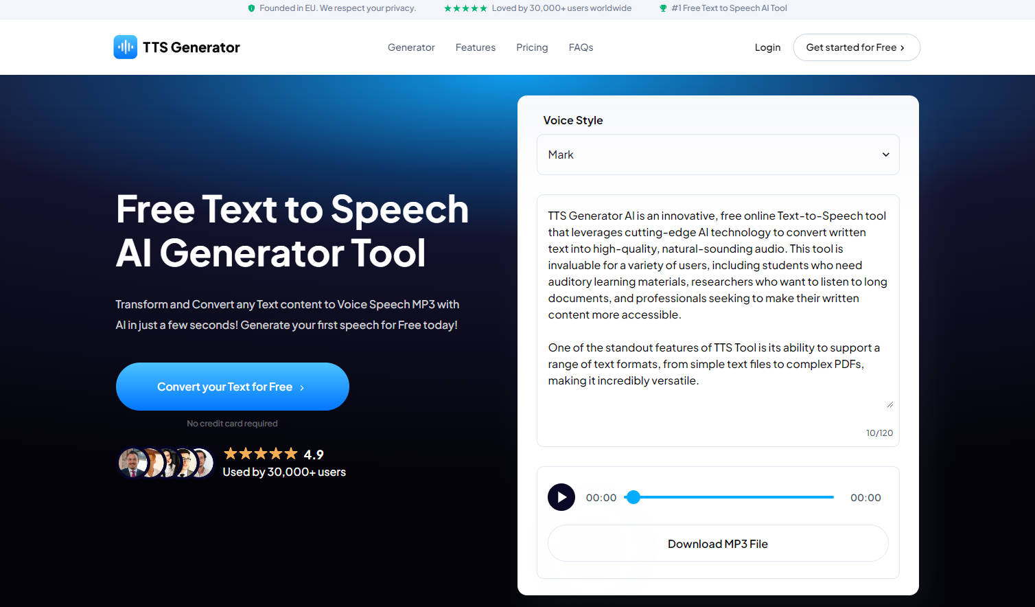 TTS Generator AI gallery image