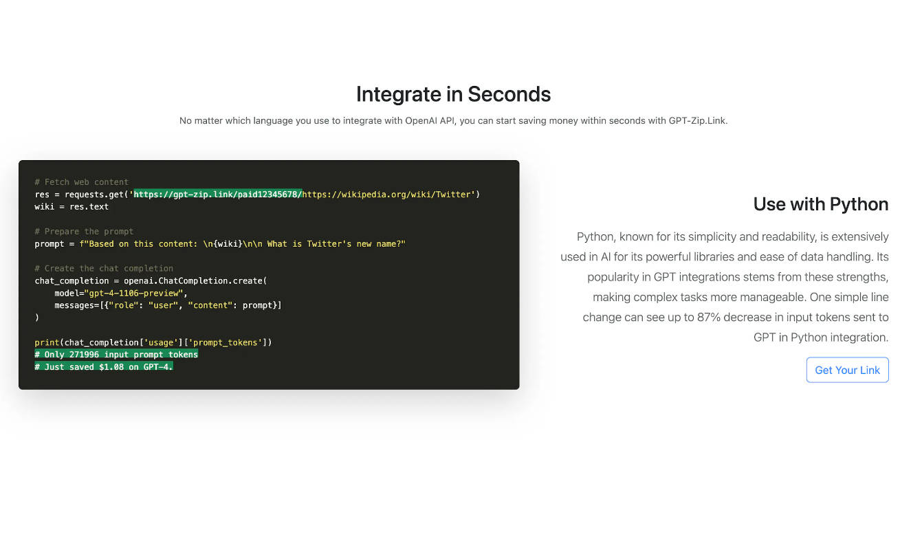 GPT-Zip.Link gallery image