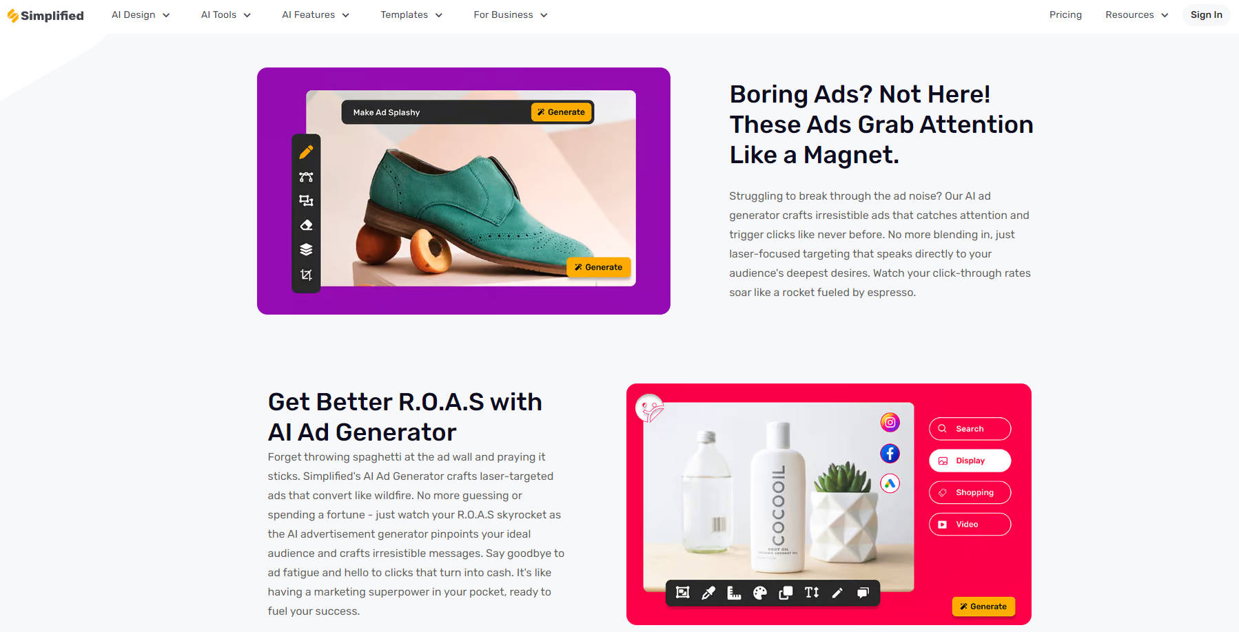 Simplified AI Ad Generator gallery image