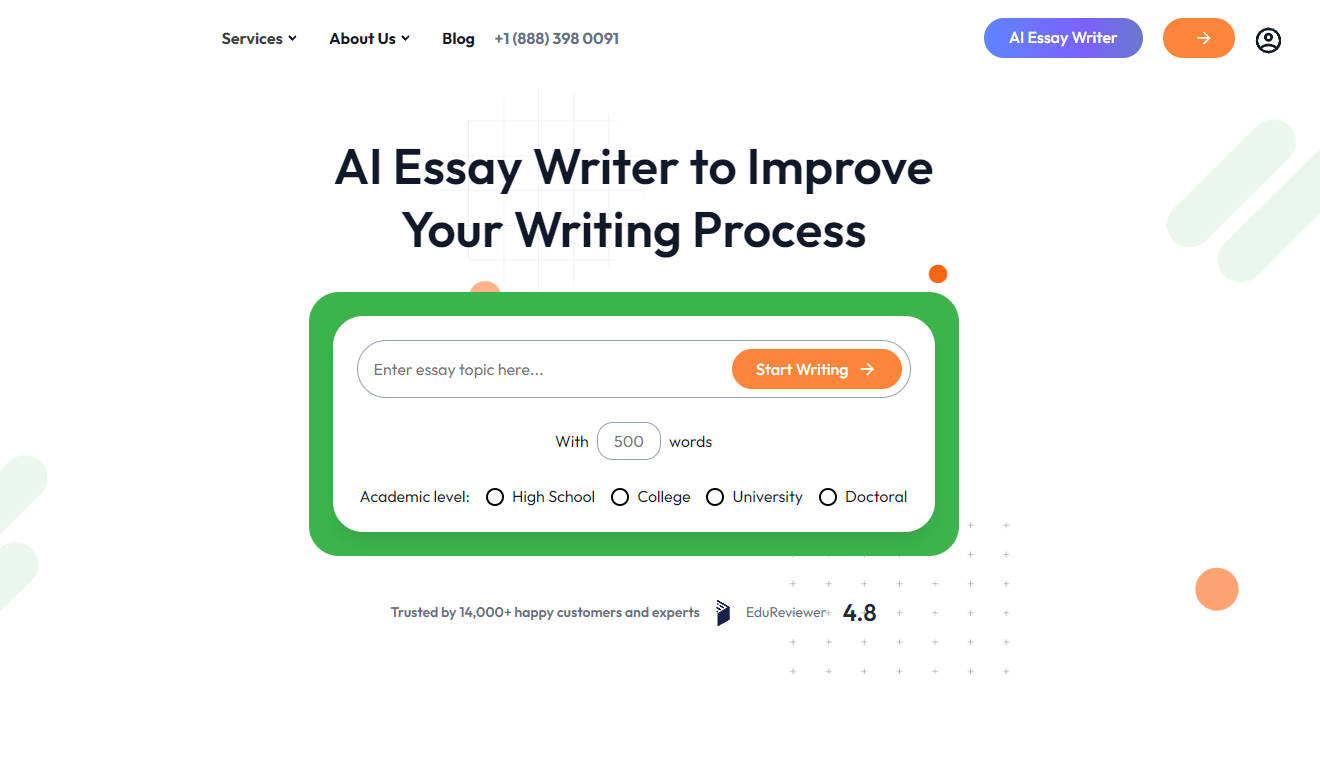 AI Essay Writer by CustomWriting gallery image