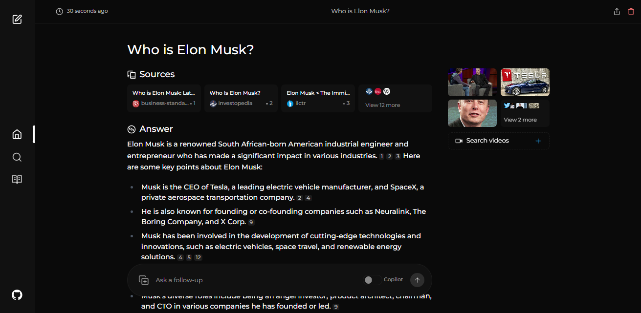 Perplexica gallery image