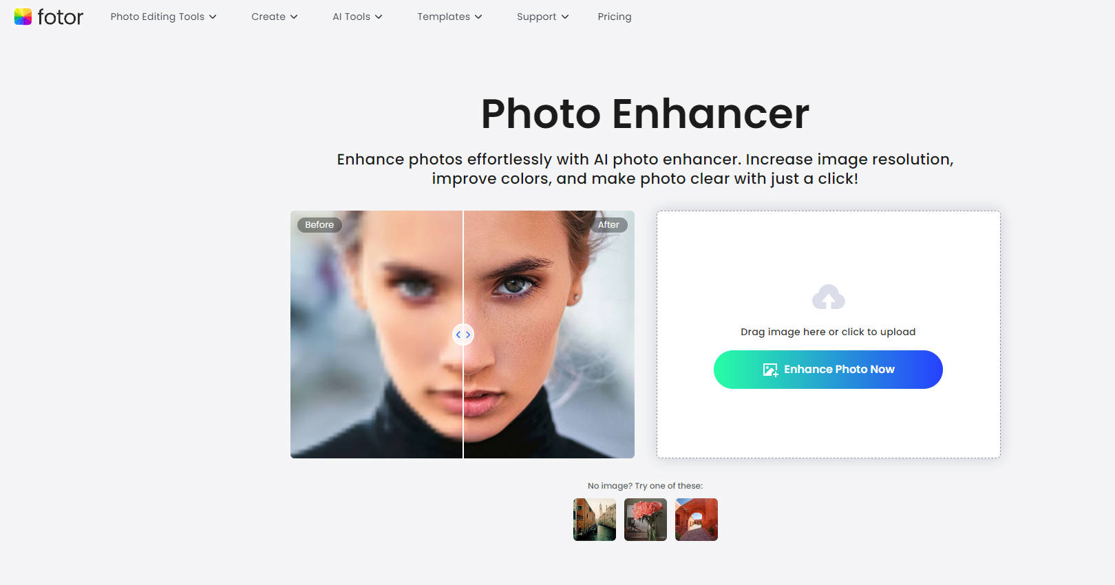 Fotor photo enhancer gallery image
