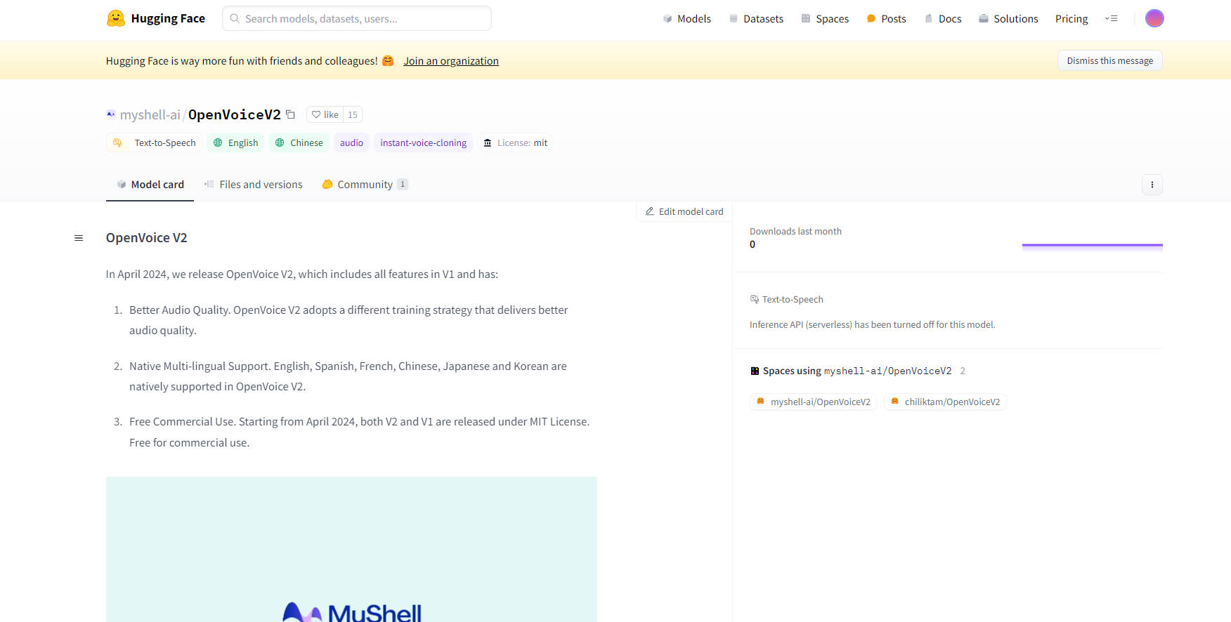 OpenVoice V2 gallery image