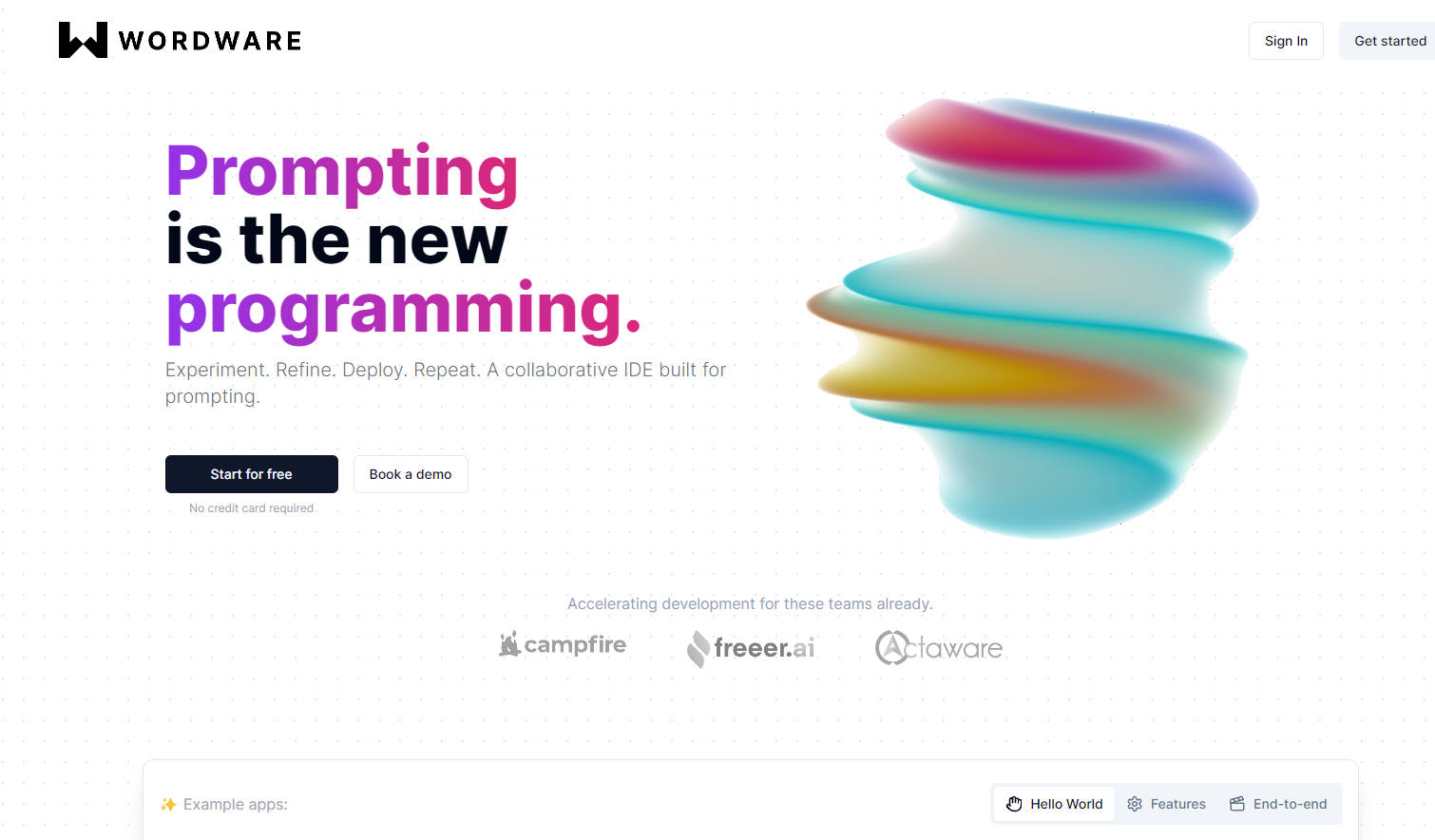 Wordware gallery image