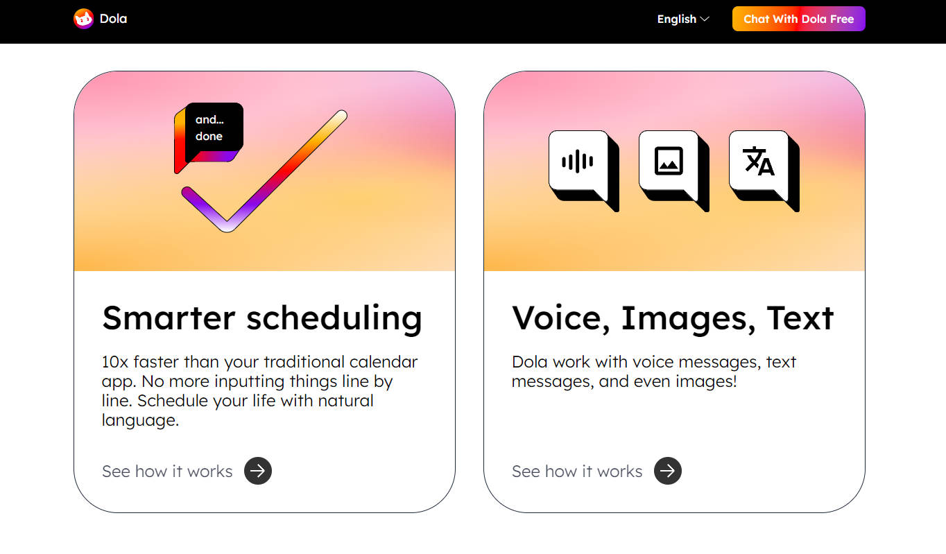 Dola AI Calendar Assistant gallery image