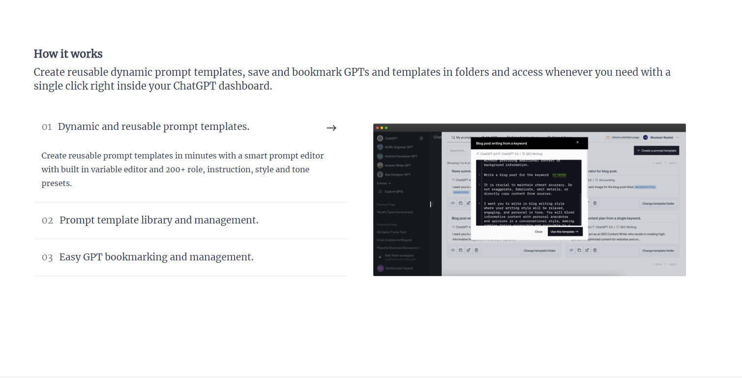 Promptmatic for ChatGPT gallery image