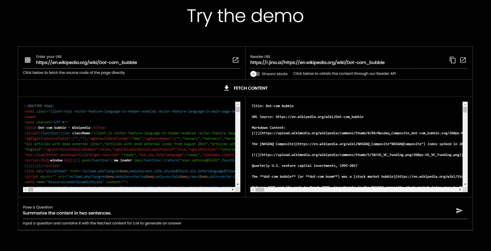 Jina Reader gallery image