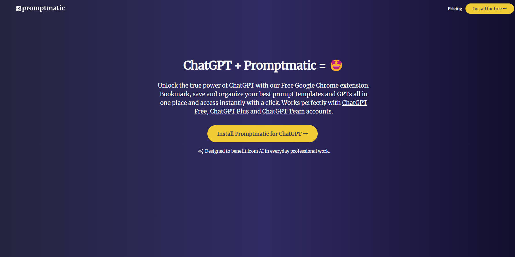 Promptmatic for ChatGPT gallery image