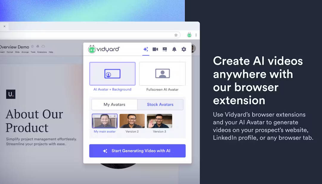 Vidyard AI Avatars gallery image