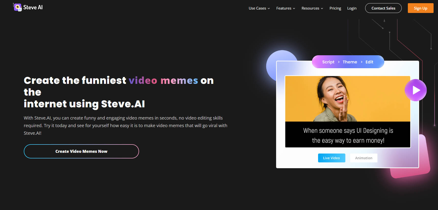 Steve.AI Video Meme Maker gallery image