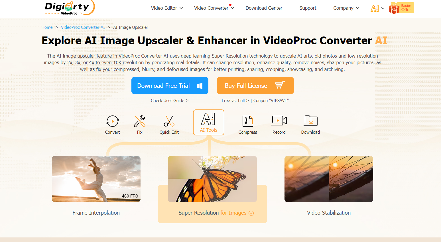 VideoProc Image Upscaler gallery image