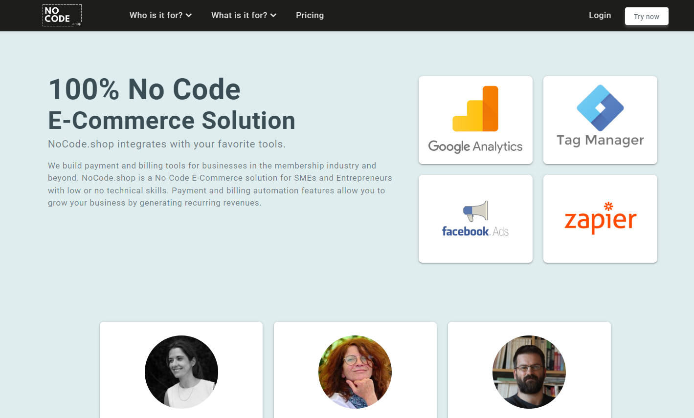 NoCode.shop gallery image