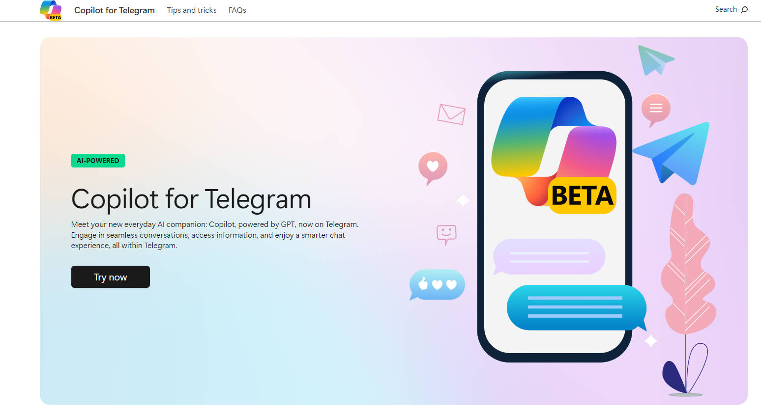 Copilot for Telegram gallery image