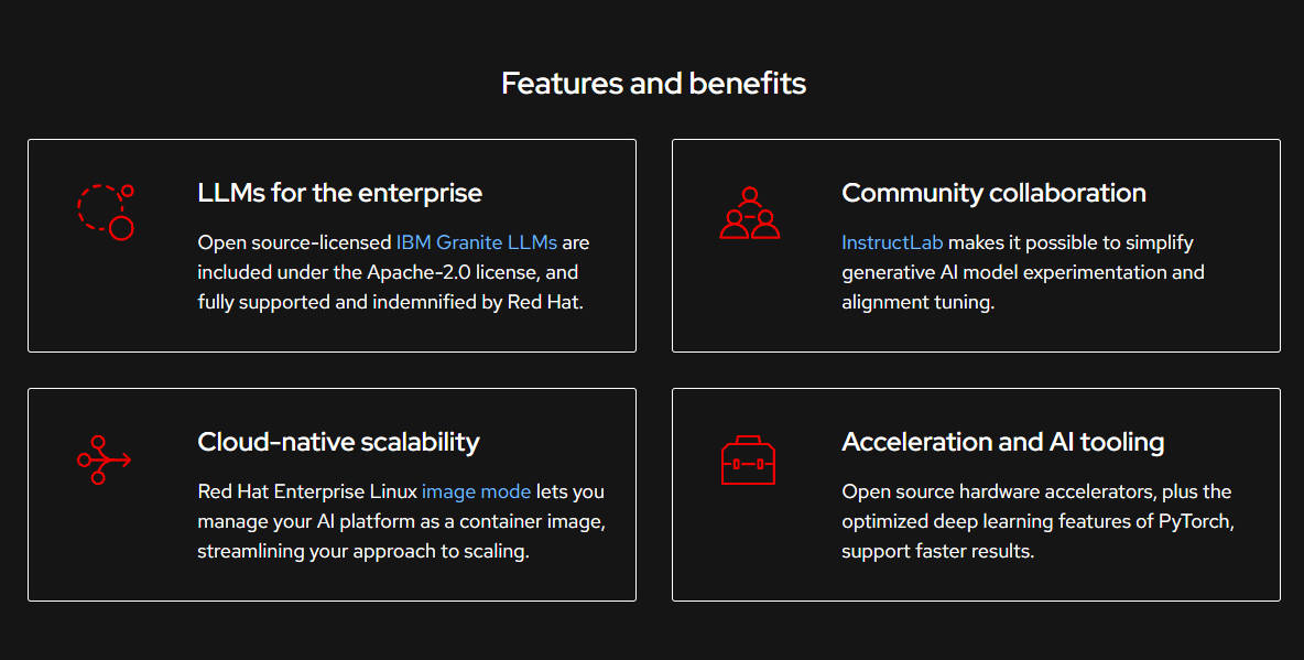 Red Hat Enterprise Linux AI gallery image