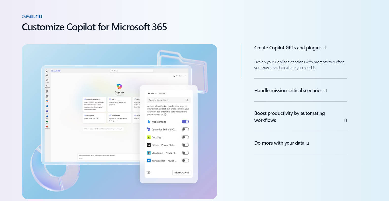 Microsoft Copilot Studio gallery image