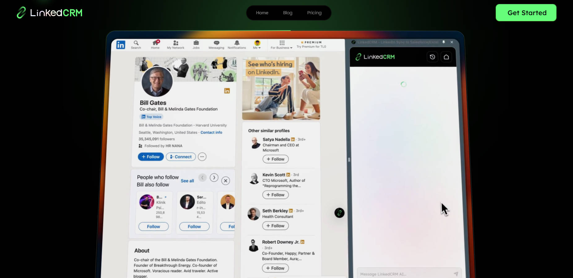 LinkedCRM AI gallery image