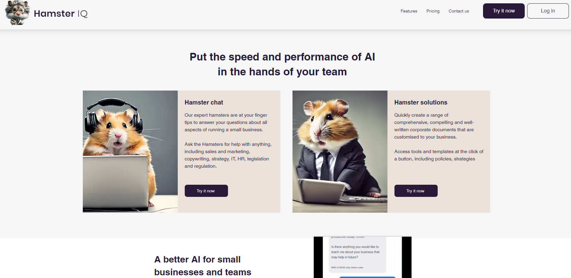 Hamster IQ gallery image
